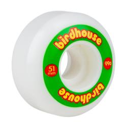 Birdhouse Skateboard Wheels Logo 99a - Rasta - 4 Pack