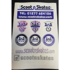 ScootnSkates Sticker Pack Purple