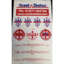 ScootnSkates Sticker Pack Red