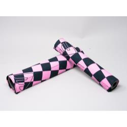 Mafia Bike Pad Set - Black/Pink Check