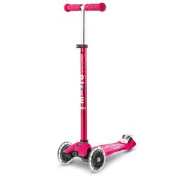 Maxi Micro DELUXE LED Scooter: Pink