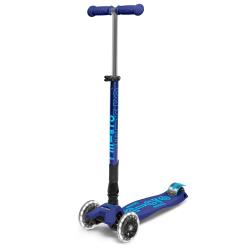 Maxi Micro DELUXE FOLDABLE LED Scooter: Navy