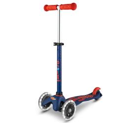 Mini Micro Deluxe LED Scooter: Navy