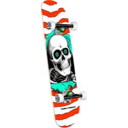Powell Peralta Ripper One Off Shape Complete Mini Skateboard - Orange