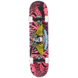 Powell Peralta Winged Ripper Shape Complete Mini Skateboard - Pink