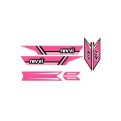Revvi Graphics Kit - Pink - To fit Revvi 12&quot;, 16&quot; and 16&quot; Plus Electric Balance Bikes