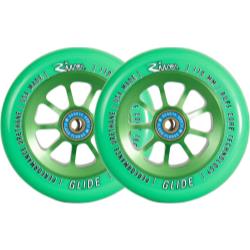 River Naturals Glide Pro Scooter Wheels - Emerald - Pair