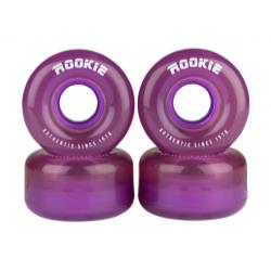Rookie Quad Wheels Disco - Clear Purple (4 Pack)