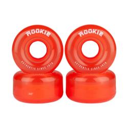 Rookie Quad Wheels Disco - Clear Red (4 Pack)