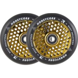 Root Industries Air Honeycore Stunt Scooter Wheels 110mm - Gold - Pair