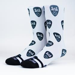Venture x Scootnskates Socks - Multi Shield - Black