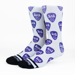 Venture x Scootnskates Socks - Multi Shield - Purple