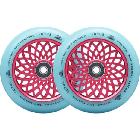2 x Root Industries Lotus Stunt-Scooter Rolle 110mm Radiant Pink/Pu Pink 