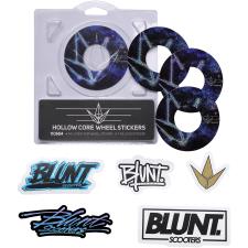 Blunt - 4 Pack Wheel Sticker 110mm - Galaxy Logo