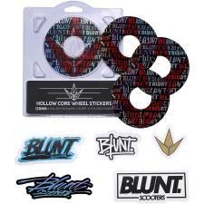 Blunt - 4 Pack Wheel Sticker 120mm - Font