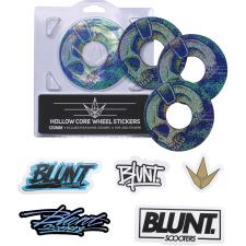 Blunt - 4 Pack Wheel Sticker 120mm - Skull Phones