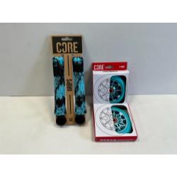 Core Grips and Hollow Wheels Bundle - Mint Blue / Black