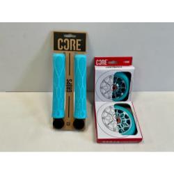 Core Grips and Hex Wheels Bundle - Mint Blue