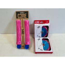 Core Grips and Hollow Wheels Bundle - Pink / Blue