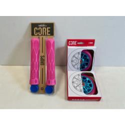 Core Grips and Hex Wheels Bundle - Pink / Blue