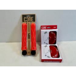 Core Grips and Hollow Wheels Bundle - Red