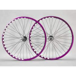 BLAD Geared Wheel Set - Purple/White Check