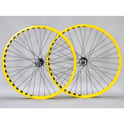 BLAD Geared Wheel Set - Yellow/Black Check