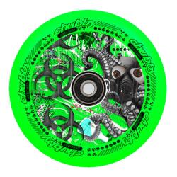 Chubby Lab Wheels Neon Green 110mm - Pair