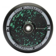 Root Industries Air Stunt Scooter Wheels 110mm - Green Splatter - Pair