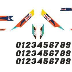 Revvi Graphics kit - Orange - 16" 