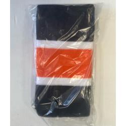 Ventro Pro Puffer Skate Socks - Black/White/Orange