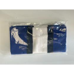 Ventro Pro Puffer Skate Socks - Blue/Black/White