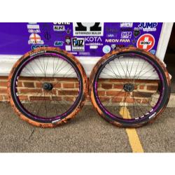 26&quot; Mafia Tyres and Wheels Set - Purple/Orangee