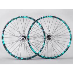 BLAD Geared Wheel Set - Teal Splatter