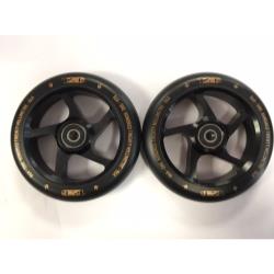 Blunt 120mm 5 Spoke Wheel Black - Pair