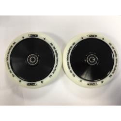 Blunt Hollow Core 120mm Scooter Wheel White/Black - Pair