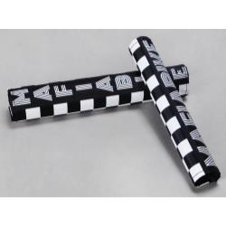 Mafiabikes Bike Life Mafia Pad Sets ﻿- 2pc padset (TT and handlebar) CHECKERED Black