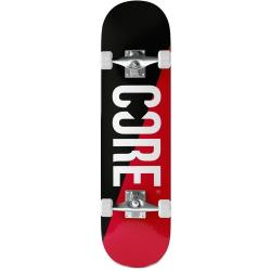 CORE Complete Skateboard Split - Red/Black 7.75