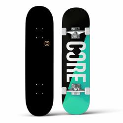 CORE Complete Skateboard Split - Teal/Black 7.75