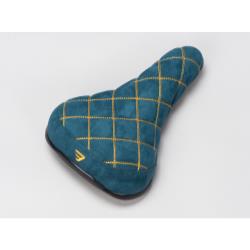 Diamond Stitch Wheelie Seat - Navy/Gold