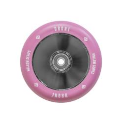 Drone Hollow Series 110mm Scooter Wheels - Smoke Chrome Core / Purple PU - Pair