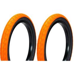 Mafiabike Snakeskin 26” Bike Tyres  Orange Black Wall SOLD AS A PAIR 