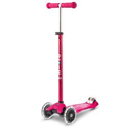 Maxi Micro DELUXE LED Scooter: Pink