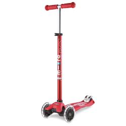 Maxi Micro DELUXE LED Scooter: Red