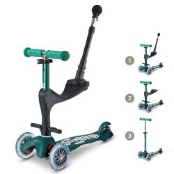 Mini Micro 3in1 ECO Push Along Scooter: Green