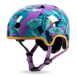 Micro Children's Deluxe Helmet: Toucan Purple