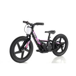 Revvi 16" Kids electric balance bike - 24v motor bike  Age 5+ Pink 