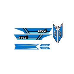 Revvi Graphics Kit - Blue - To fit Revvi 12", 16" and 16" Plus Electric Balance Bikes