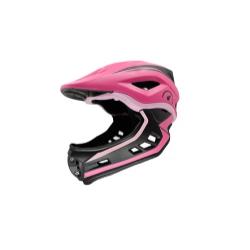 Revvi Super Lightweight Kids Full Face Helmet (48-53cm) - Pink