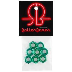 Rollerbones Axle nuts 8mm - Pack of 8  - Green